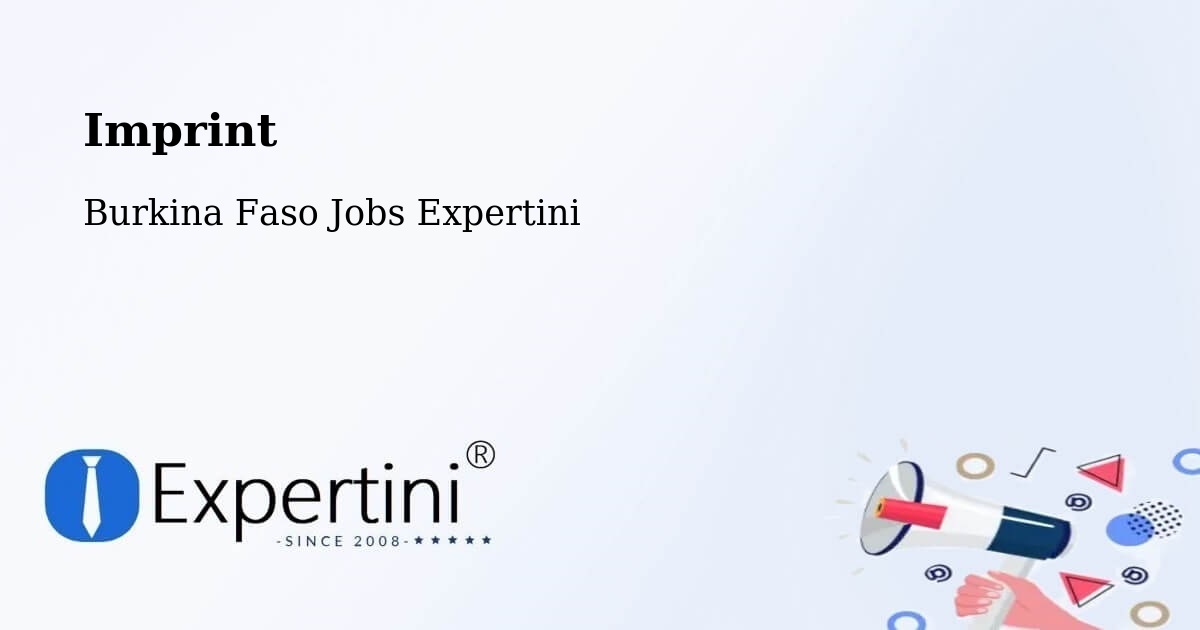 Imprint – Burkina Faso - Burkina Faso Jobs Expertini